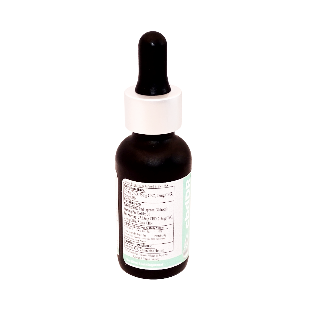 1000mg CBD-Rich Tincture | Broad Spectrum | Zero THC