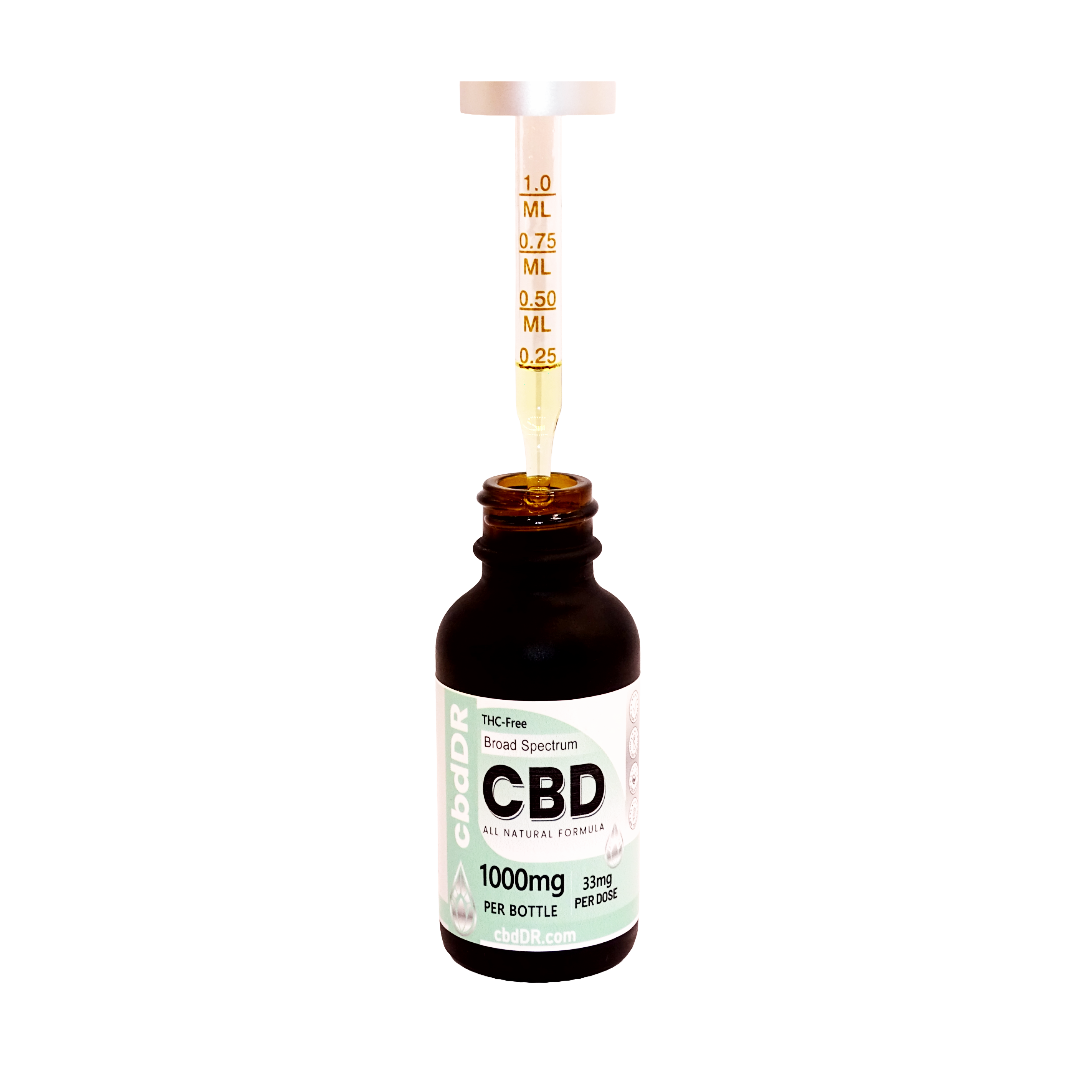 1000mg CBD-Rich Tincture | Broad Spectrum | Zero THC
