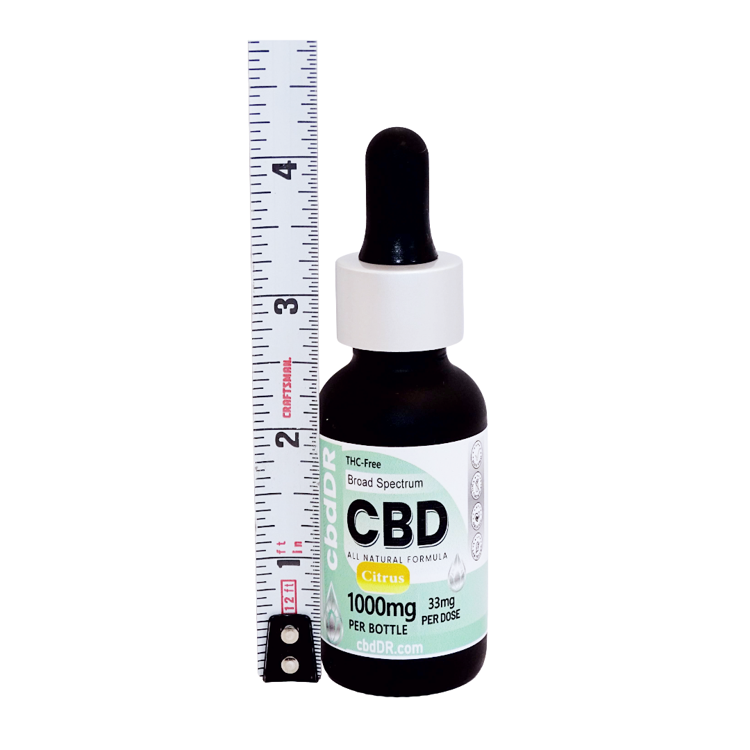 1000mg CBD-Rich Tincture | Broad Spectrum | Zero THC