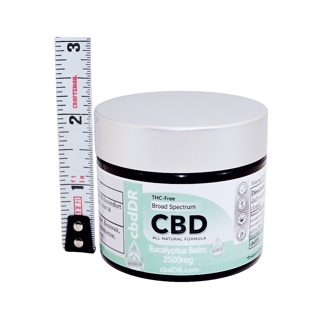 2500mg Eucalyptus CBD Soothing Balm | Topical Broad Spectrum | Zero THC